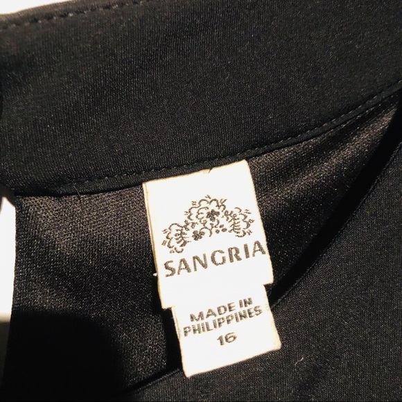 NWT Sangria black cocktail dress - Picture 6 of 9